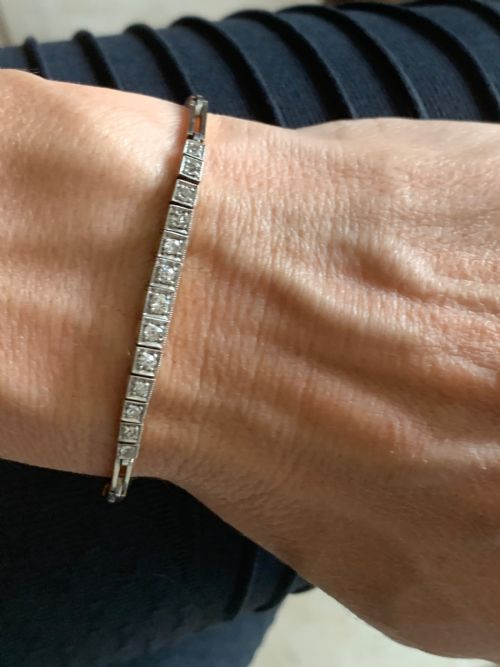 ART DECO DIAMOND BRACELET - ADDITIONAL PHOTO 5