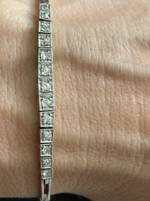 ART DECO DIAMOND BRACELET - ADDITIONAL PHOTO 6