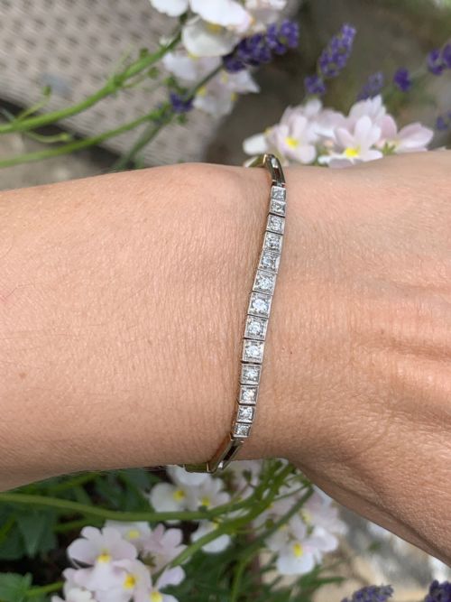 ART DECO DIAMOND BRACELET - ADDITIONAL PHOTO 9