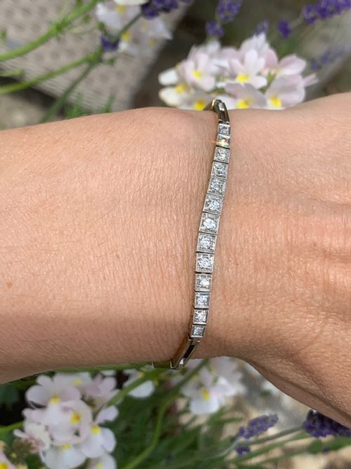 ART DECO DIAMOND BRACELET - ADDITIONAL PHOTO 10