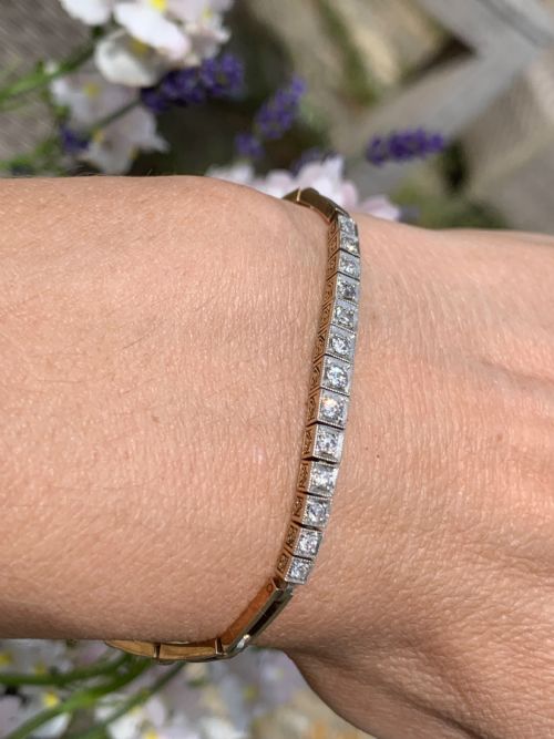 ART DECO DIAMOND BRACELET - ADDITIONAL PHOTO 11