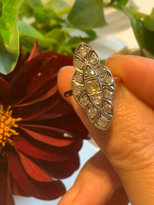 ANTIQUE OLD CUT DIAMOND RING - ADDITIONAL PHOTO 2