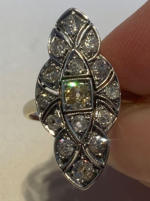 ANTIQUE OLD CUT DIAMOND RING - ADDITIONAL PHOTO 3