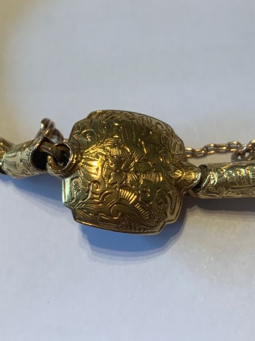 VICTORIAN 18CT GOLD CEYLON SAPPHIRE AND OPAL BRACELET - ADDITIONAL PHOTO 5