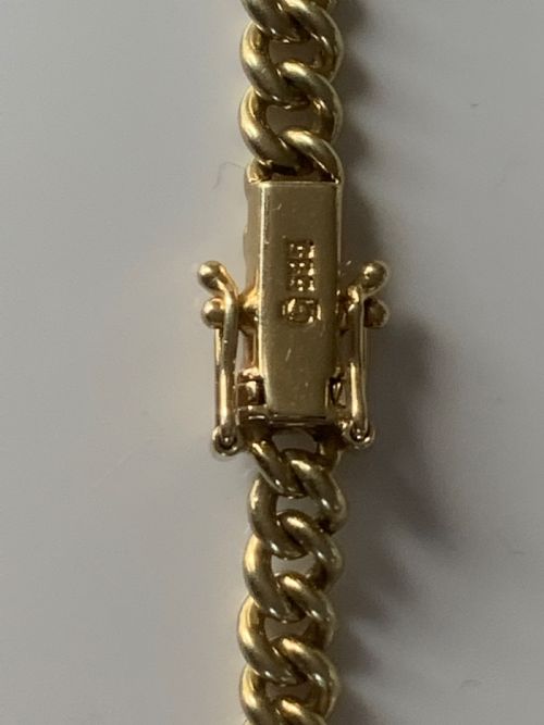 OLD EUROPEAN CUT DIAMOND GOLD BRACELET - ADDITIONAL PHOTO 6