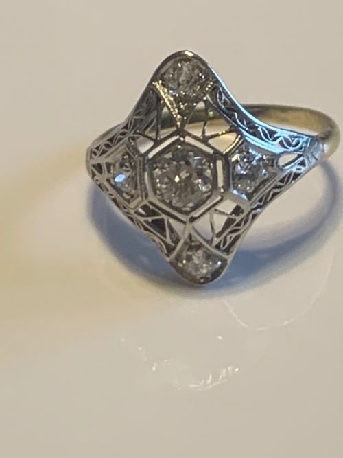 ANTIQUE PANEL RING - ADDITIONAL PHOTO 2