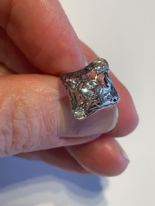 ANTIQUE PANEL RING - ADDITIONAL PHOTO 3