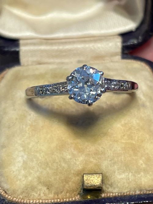 11CT OLD EUROPEAN CUT DIAMOND SOLITAIRE RING - ADDITIONAL PHOTO 6