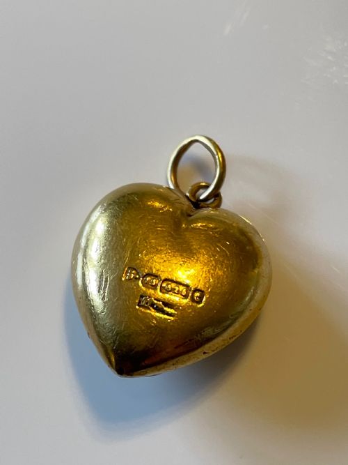 15CT GOLD EDWARDIAN HEART - ADDITIONAL PHOTO 1