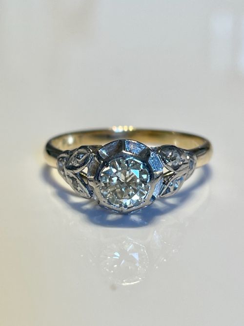 ART DECO 08CT DIAMOND RING - ADDITIONAL PHOTO 7