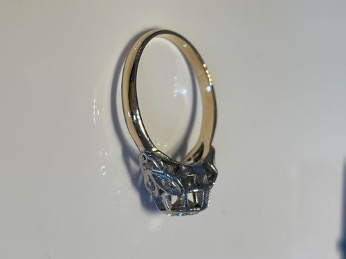 ART DECO 08CT DIAMOND RING - ADDITIONAL PHOTO 9