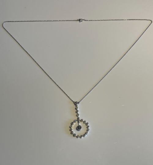 EDWARDIAN DIAMOND AND PLATINUM NECKLACE - ADDITIONAL PHOTO 4