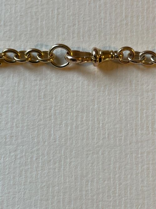 15CT GOLD EDWARDIAN WATCH CHAIN - ADDITIONAL PHOTO 9