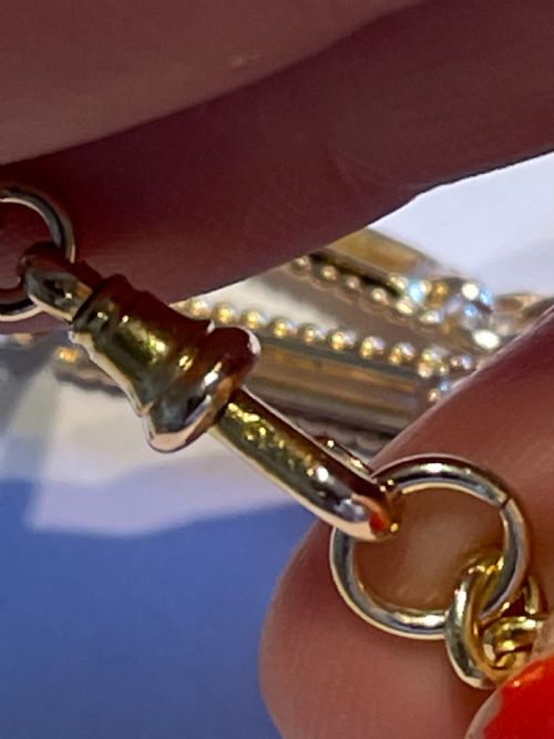 15CT GOLD EDWARDIAN WATCH CHAIN - ADDITIONAL PHOTO 10