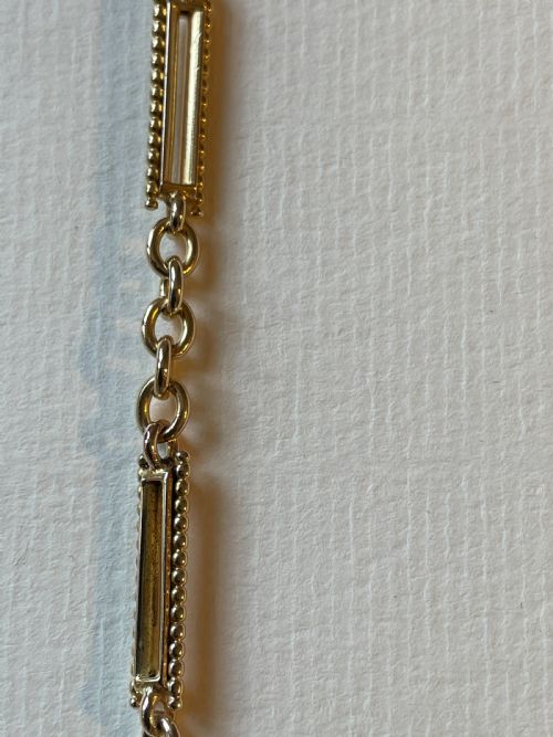 15CT GOLD EDWARDIAN WATCH CHAIN - ADDITIONAL PHOTO 11