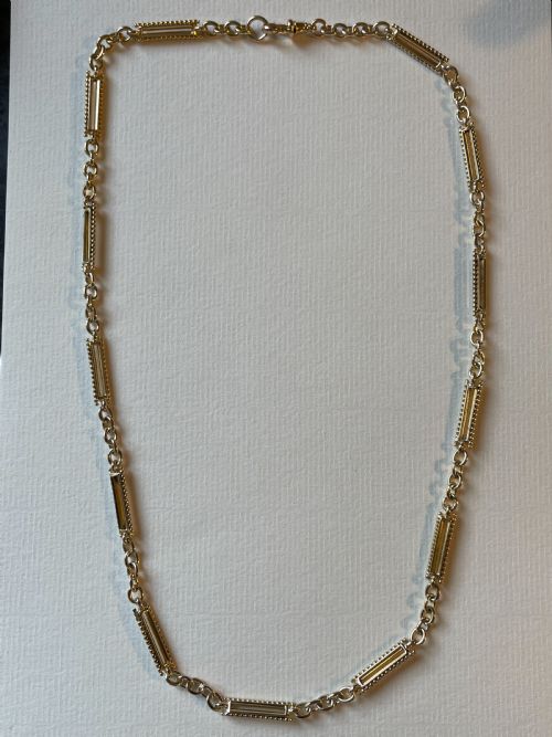 15CT GOLD EDWARDIAN WATCH CHAIN - ADDITIONAL PHOTO 12