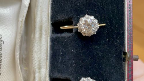 25CT VICTORIAN ANTIQUE OLD CUT DIAMOND EARRINGS - ADDITIONAL PHOTO 8