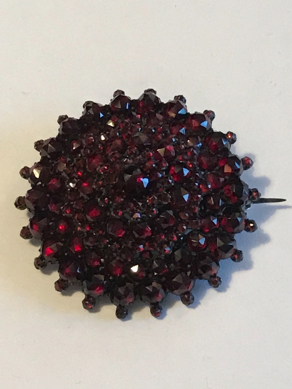 Bohemian Garnet Victorian Brooch