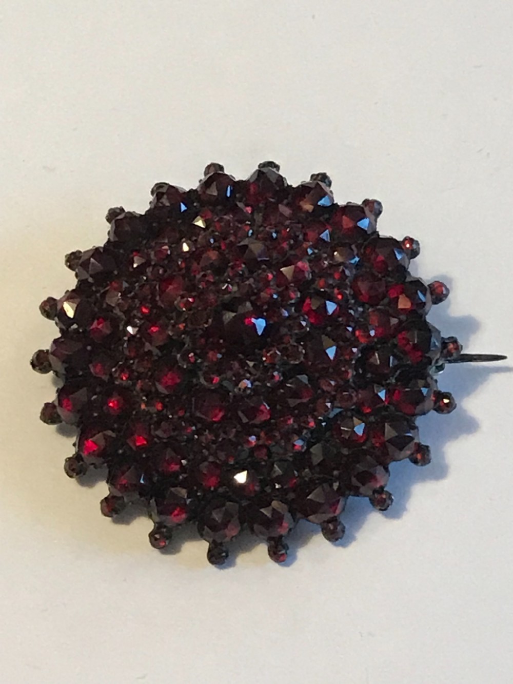 Bohemian Garnet Victorian Brooch View III