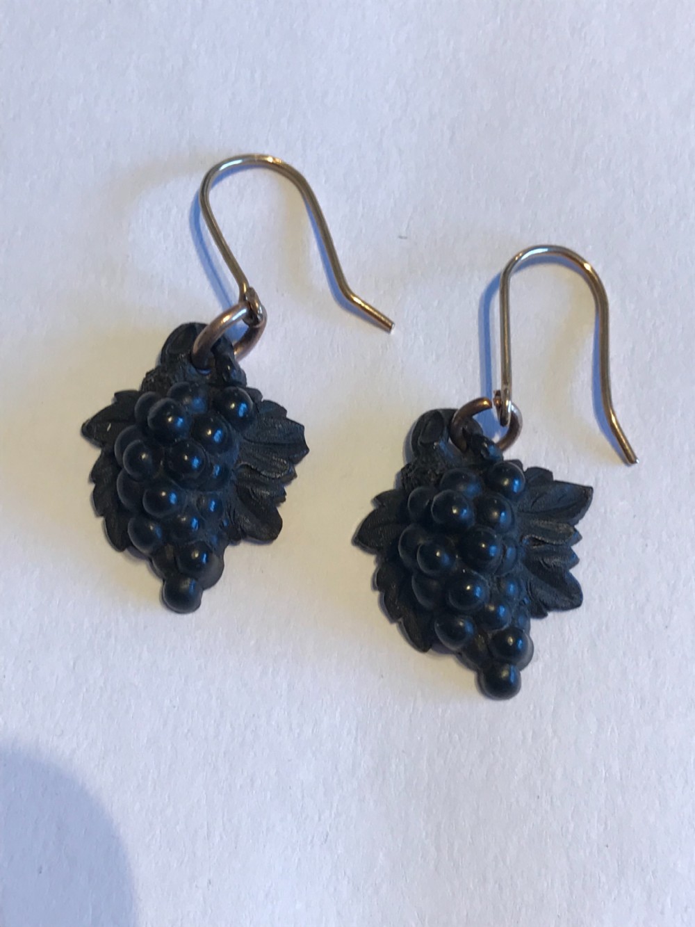 Victorian Carved Vine Earrings View II