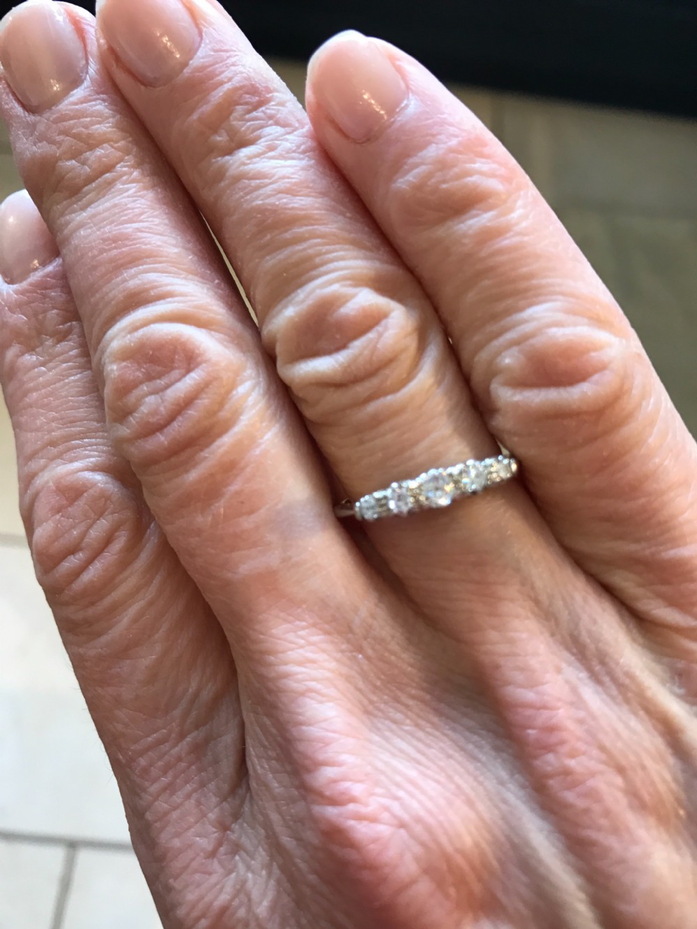 Old Cut Diamond 0.4ct 18k and Platinum Ring View II