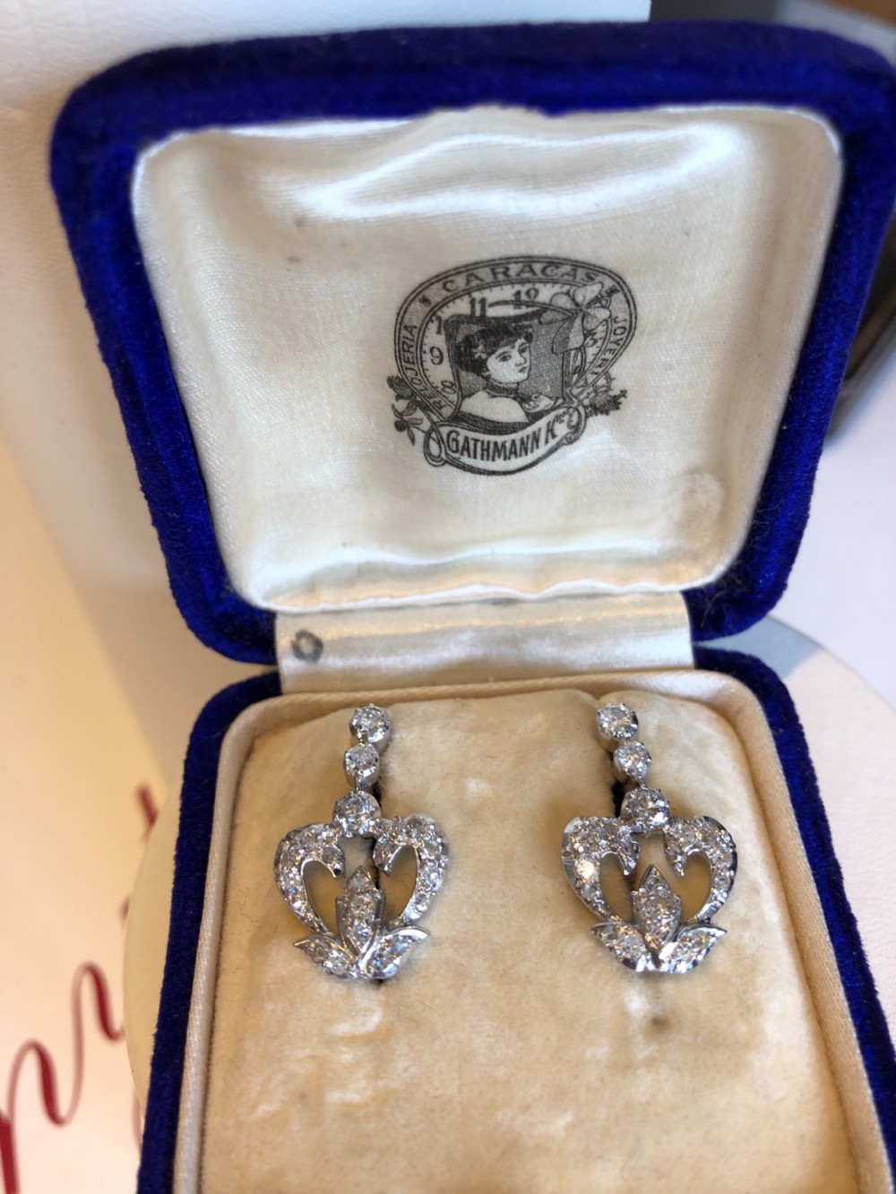 Victorian Diamond Earrings View II