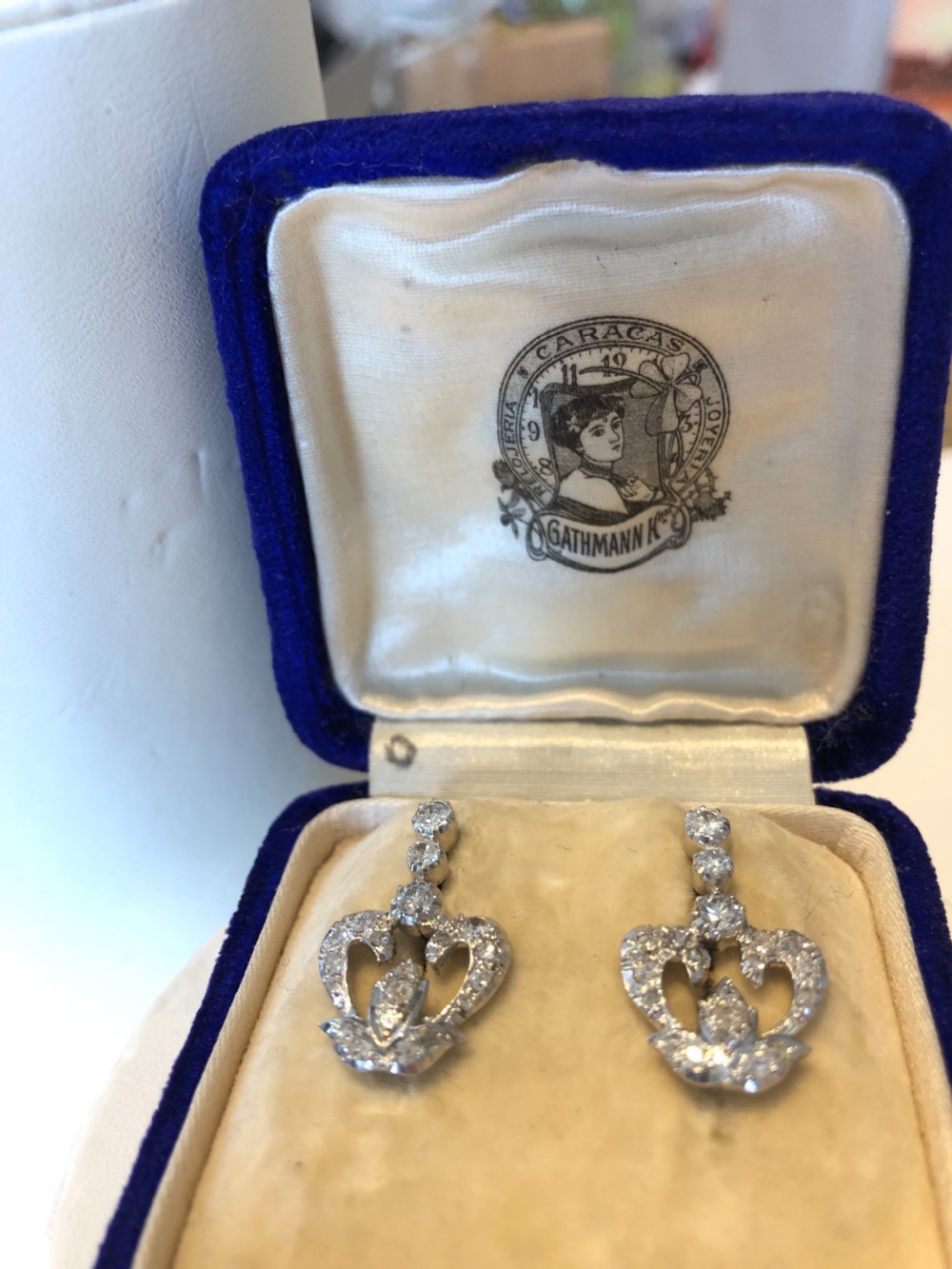 Victorian Diamond Earrings View III