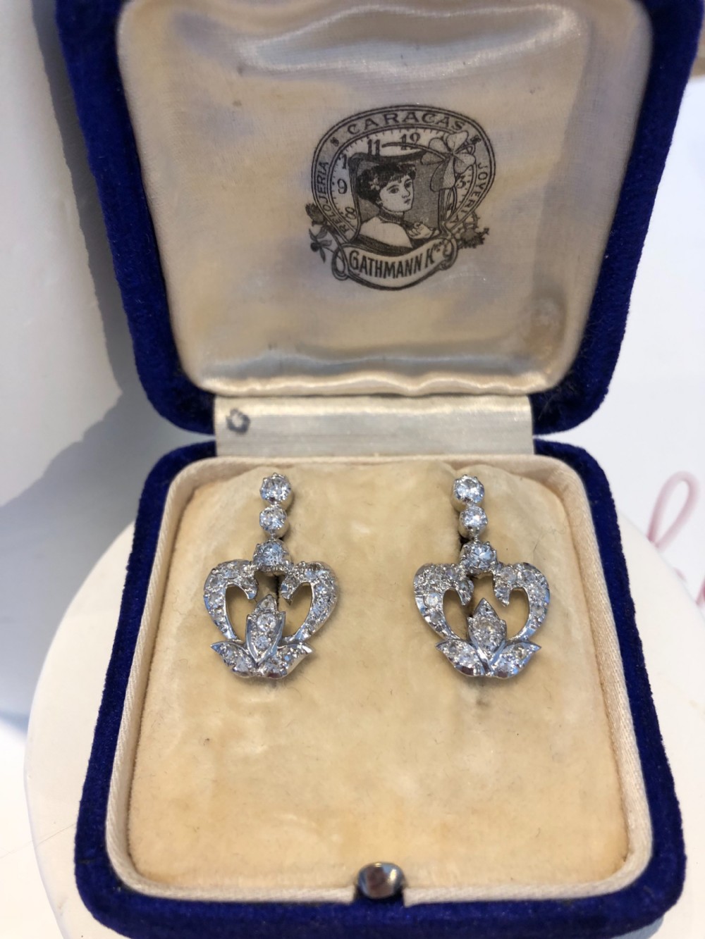 Victorian Diamond Earrings View V
