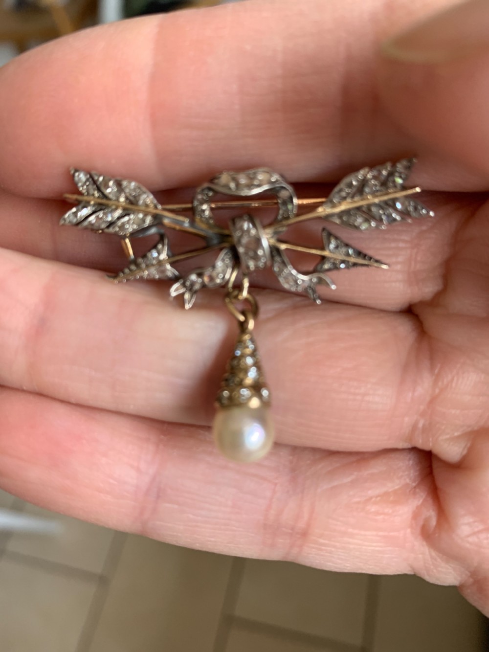 Antique Georgian Arrow Brooch View III