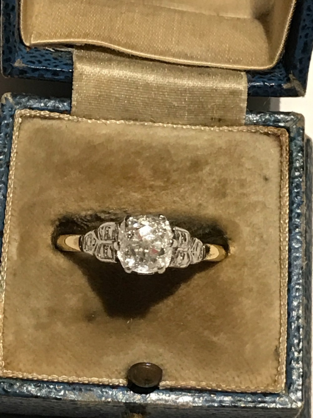 Antique Old Cut Diamond Engagement Ring