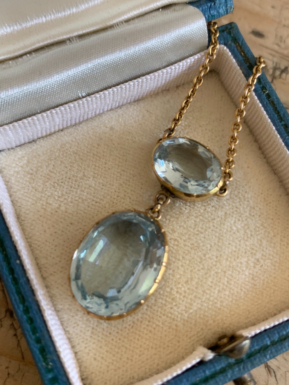 Aquamarine Edwardian Necklace