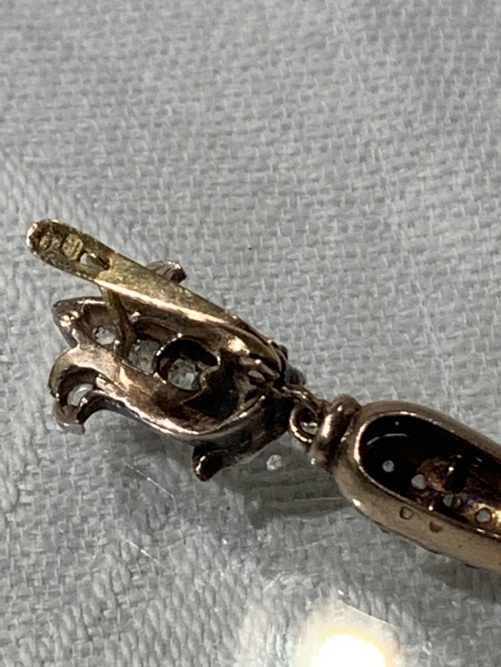 Antique Old Cut Diamond Earrings View III