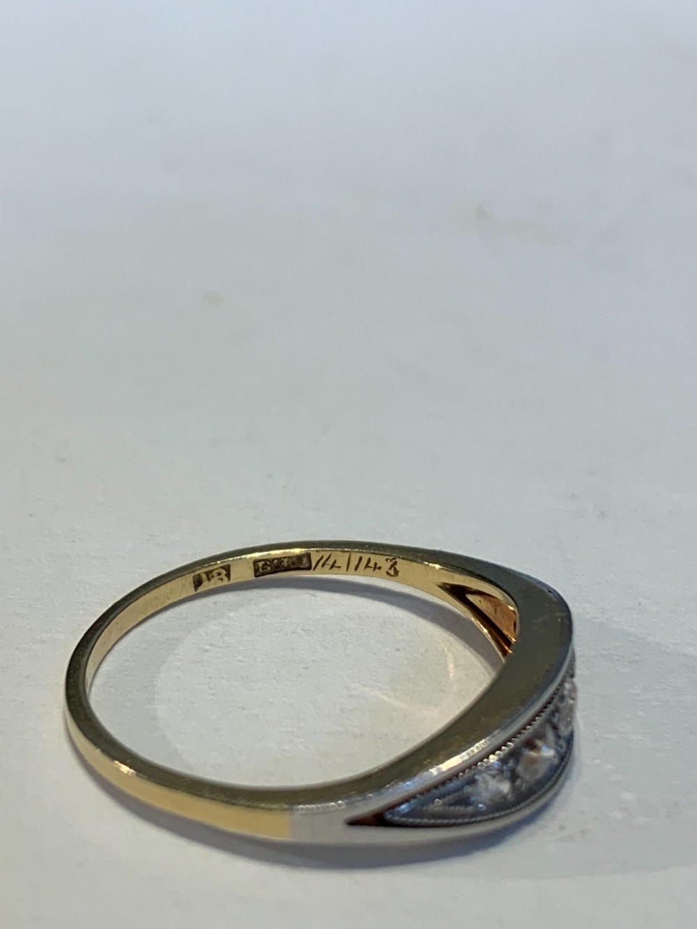 Edwardian Old Cut Diamond Engagement Ring  View III