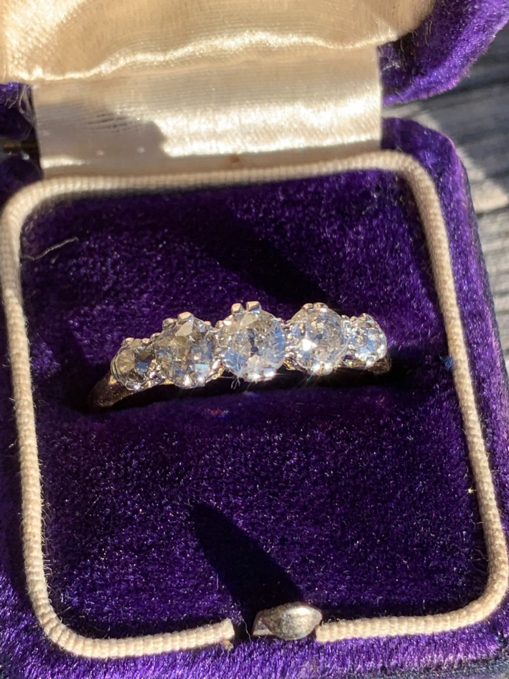 Diamond Antique 18ct Gold Engagement Ring