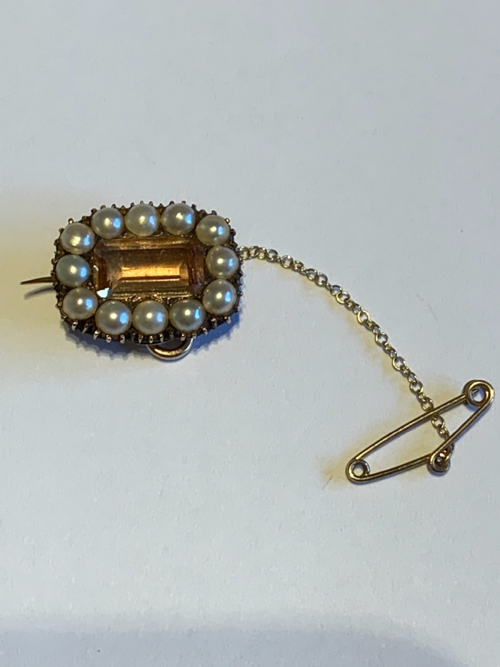 Georgian Imperial Topaz Brooch View III