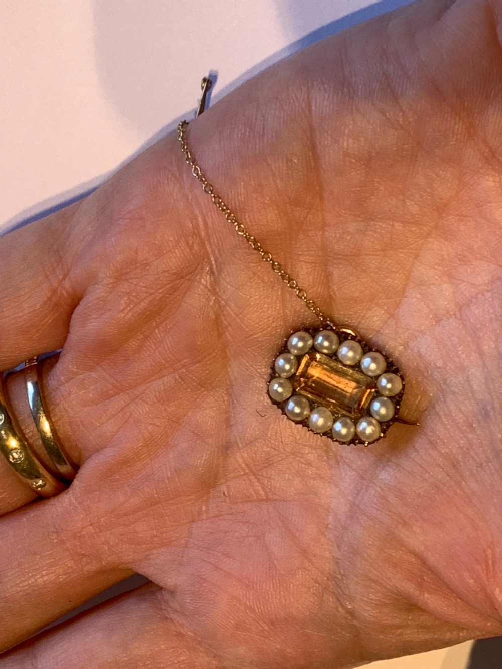Georgian Imperial Topaz Brooch View IV