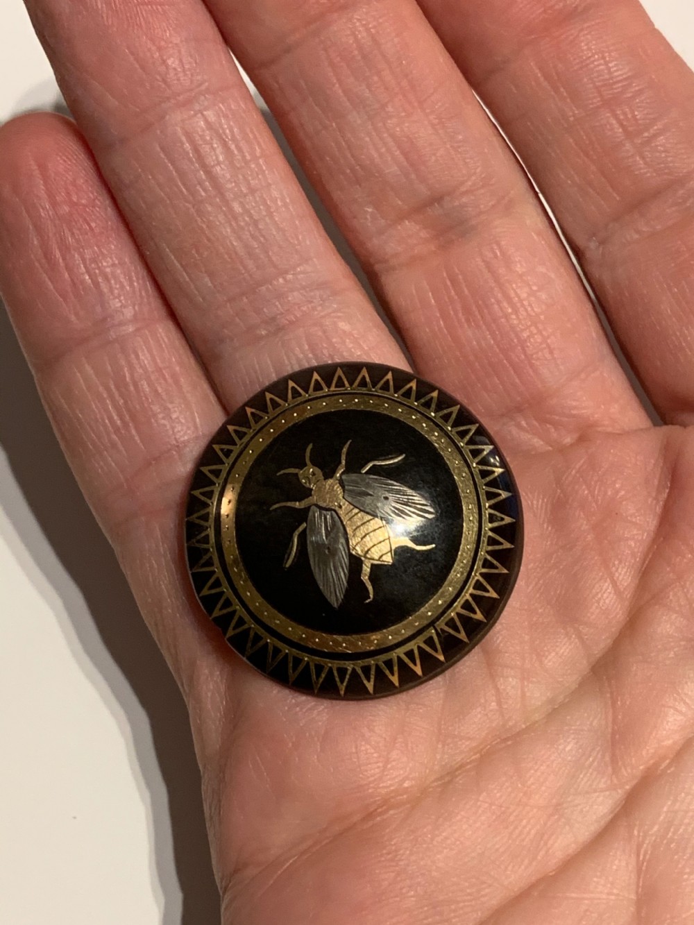Antique Tortoiseshell Brooch View III