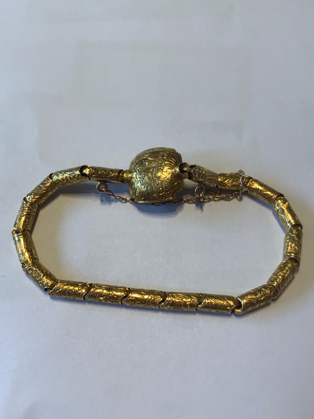 Victorian 18ct Gold  Ceylon Sapphire and Opal Bracelet View II