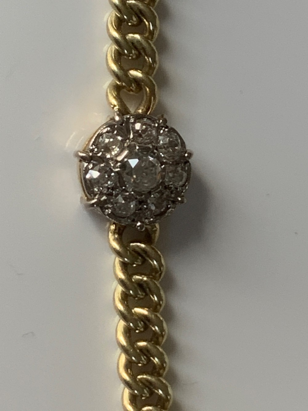 Old European Cut Diamond Gold Bracelet View V