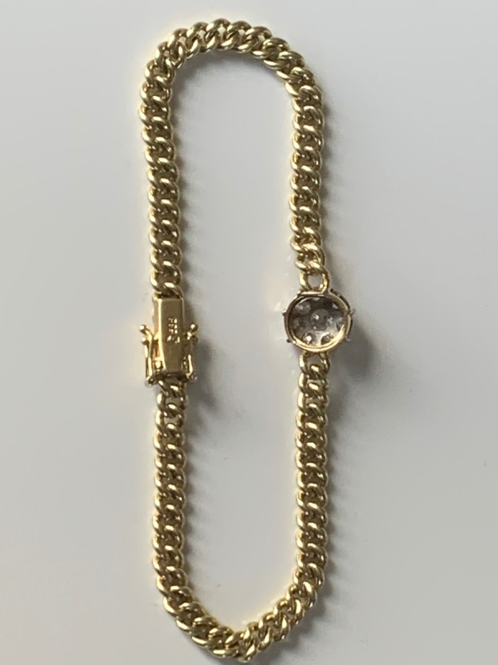 Old European Cut Diamond Gold Bracelet View VI