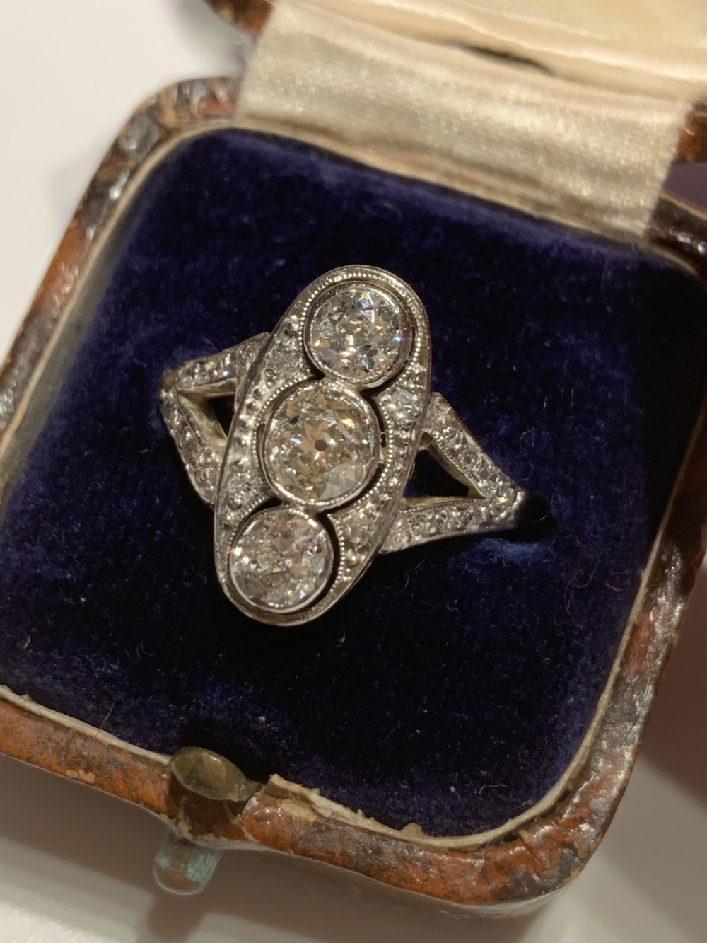 Diamond Antique Panel Ring View XI