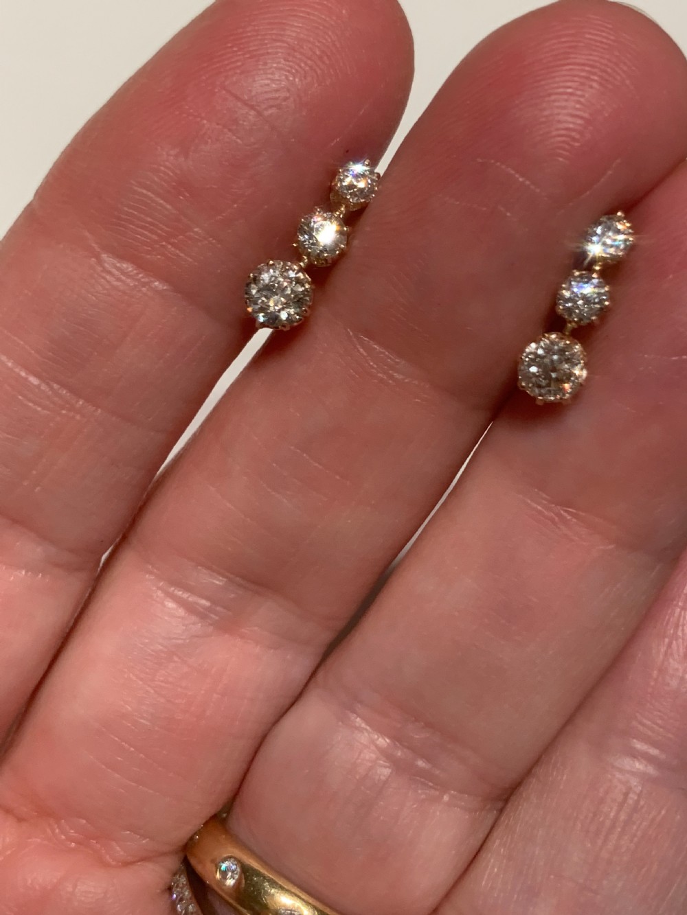 Antique Old Cut Diamonds Set Earrings 