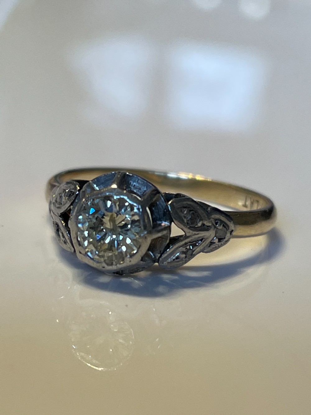 Art Deco 0.8ct Diamond Ring