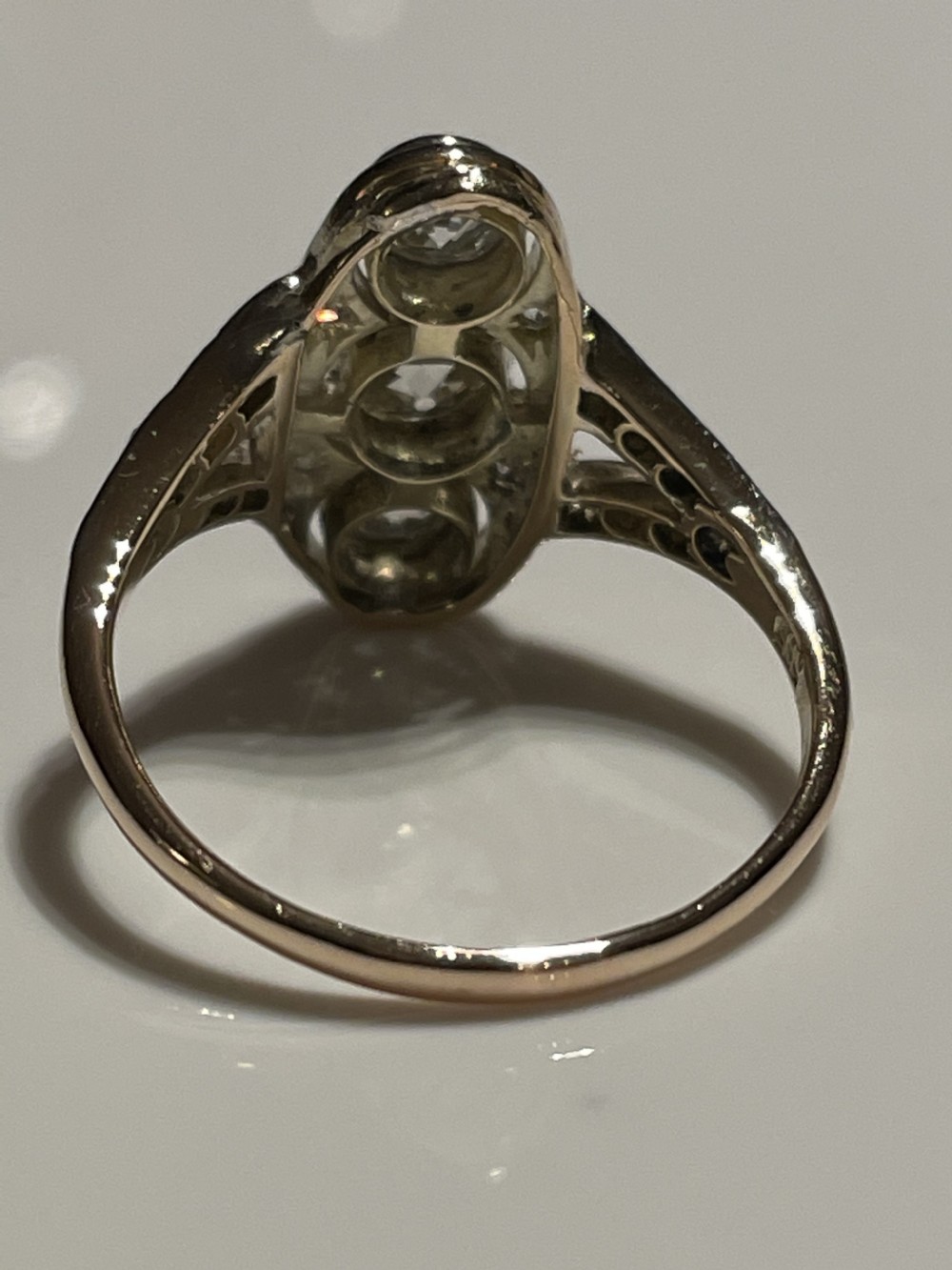 Diamond Antique Panel Ring View XIV