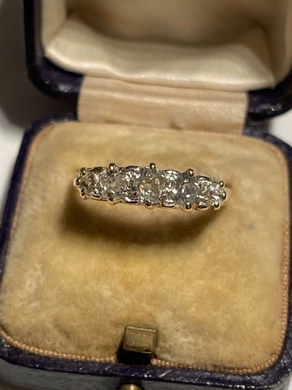 Victorian Old European Cut Diamond Five Stone Ring