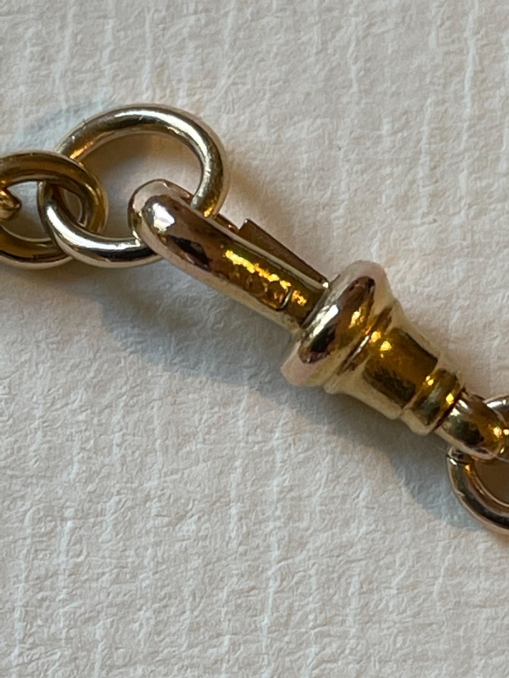 15ct Gold Edwardian Watch Chain View VII