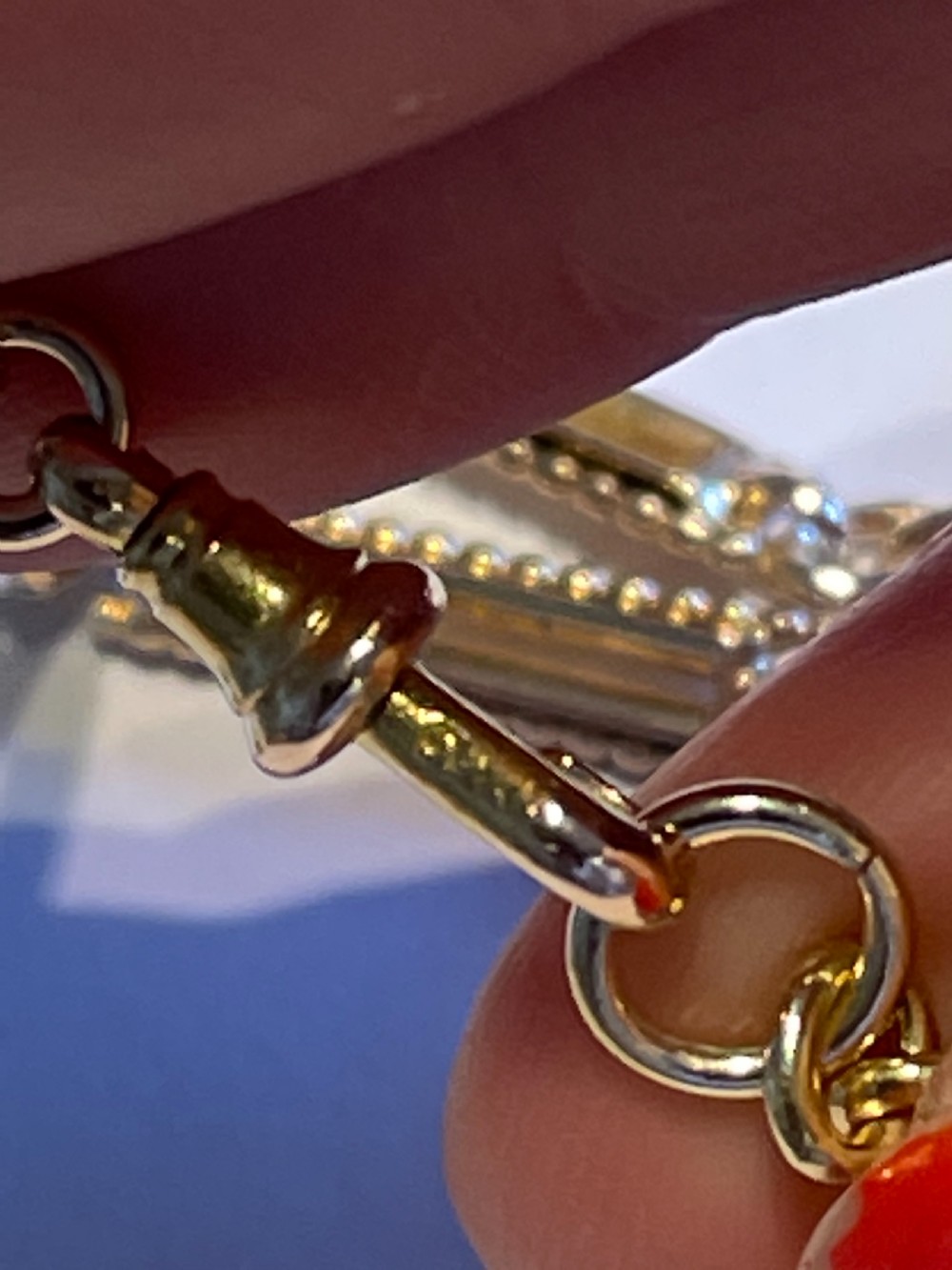 15ct Gold Edwardian Watch Chain View XI