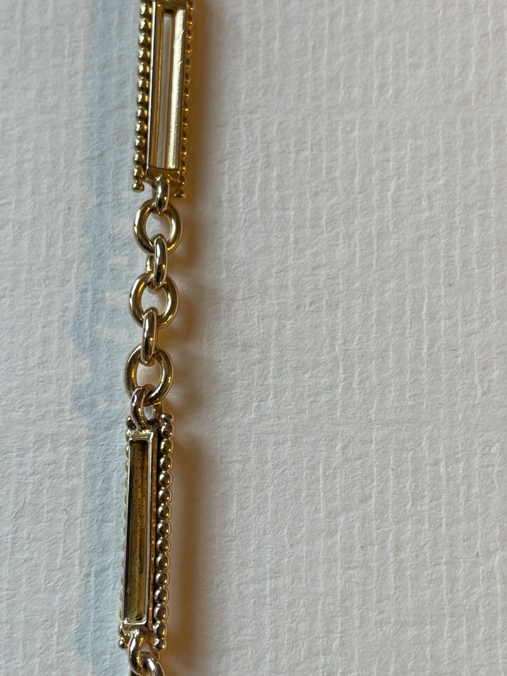 15ct Gold Edwardian Watch Chain View XII