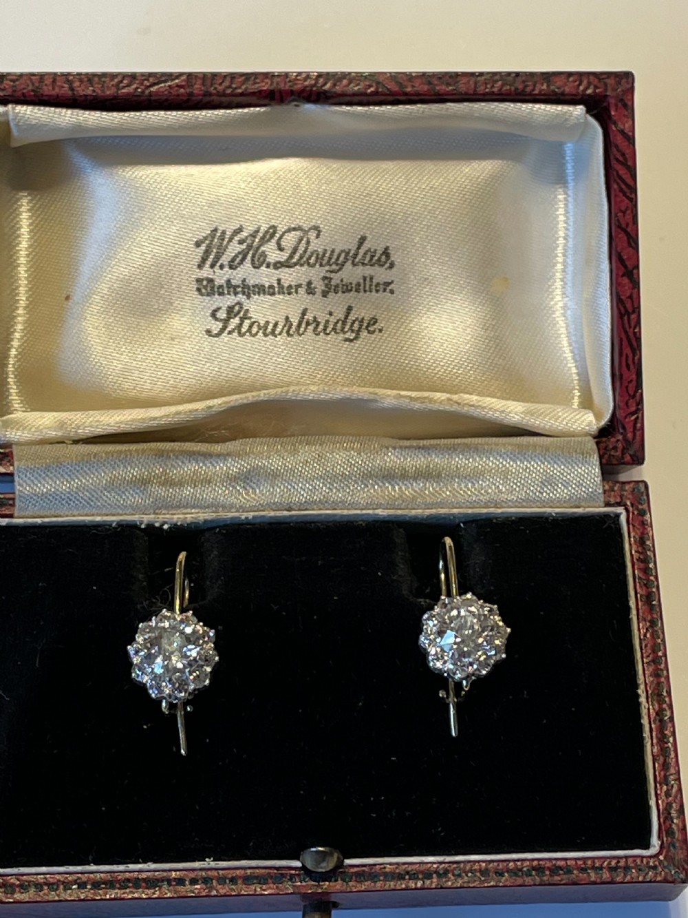 2.5ct Victorian Antique Old Cut Diamond Earrings View VIII