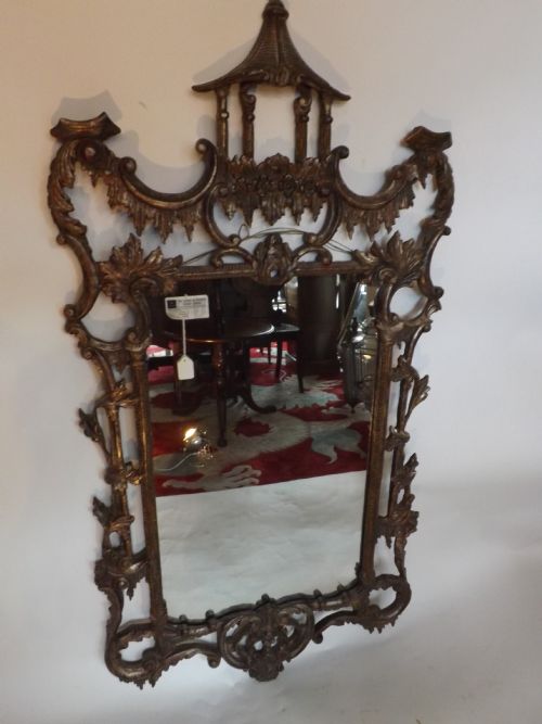C19th 'Chinese Chippendale'-style Mirror